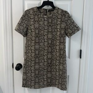 Zara Woman Animal Print Trendy Dress